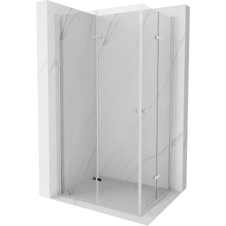 Mexen Lima Duo cabine de douche rabattable 100 x 90 cm, transparent, chrome - 856-100-090-02-00