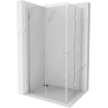 Mexen Lima Duo cabine de douche rabattable 100 x 90 cm, transparent, chrome - 856-100-090-02-00