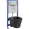 Mexen set da incasso WC telaio Fenix Slim con vaso WC Rico, nero opaco - 6103372XX85