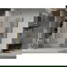 Mexen Lima Duo inklapbare douchecabine 80 x 70 cm, transparant, goud - 856-080-070-50-00-02