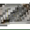 Mexen Lima Duo faltbare Duschkabine 80 x 70 cm, transparent, gold - 856-080-070-50-00-02