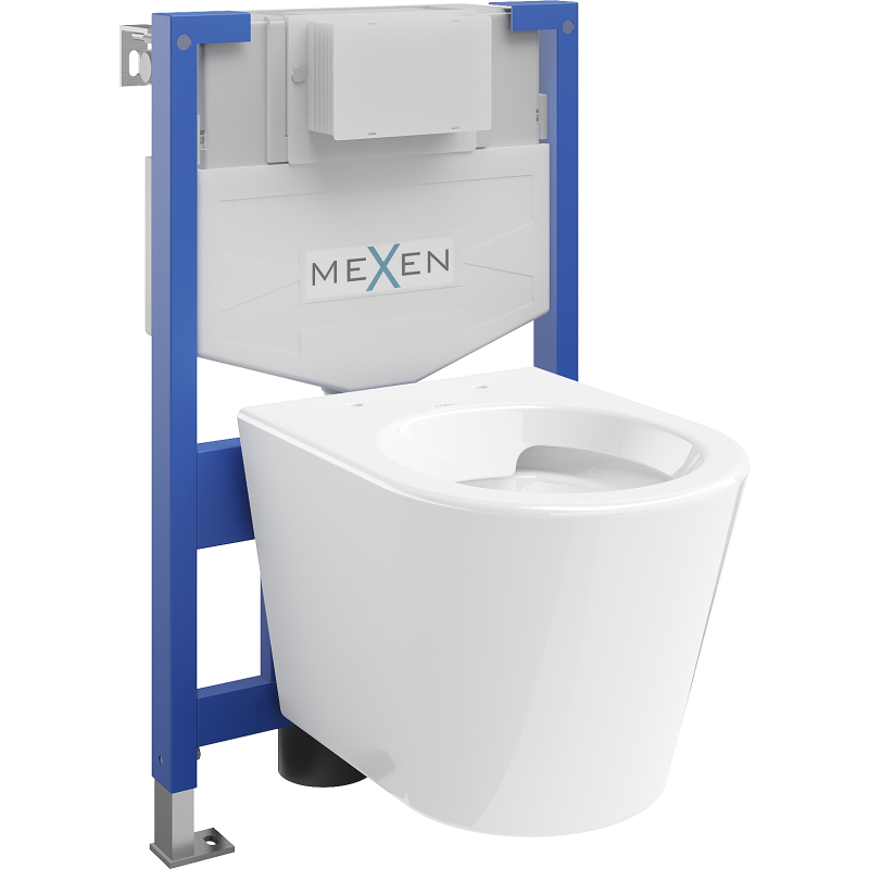 Mexen inbouwpakket WC frame Fenix XS-F met wc-pot Rico, wit glans - 6803372XX00