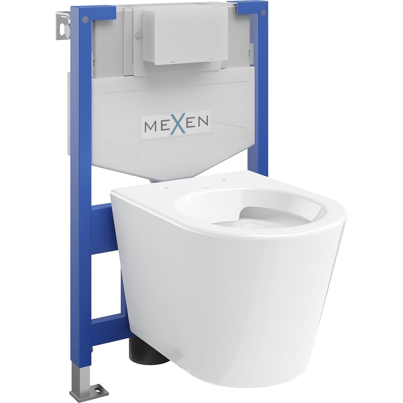 Mexen Rico WC komplekt Fenix XS-F aluskonstruktsiooniga koos WC potiga, valge läige - 6803372XX00