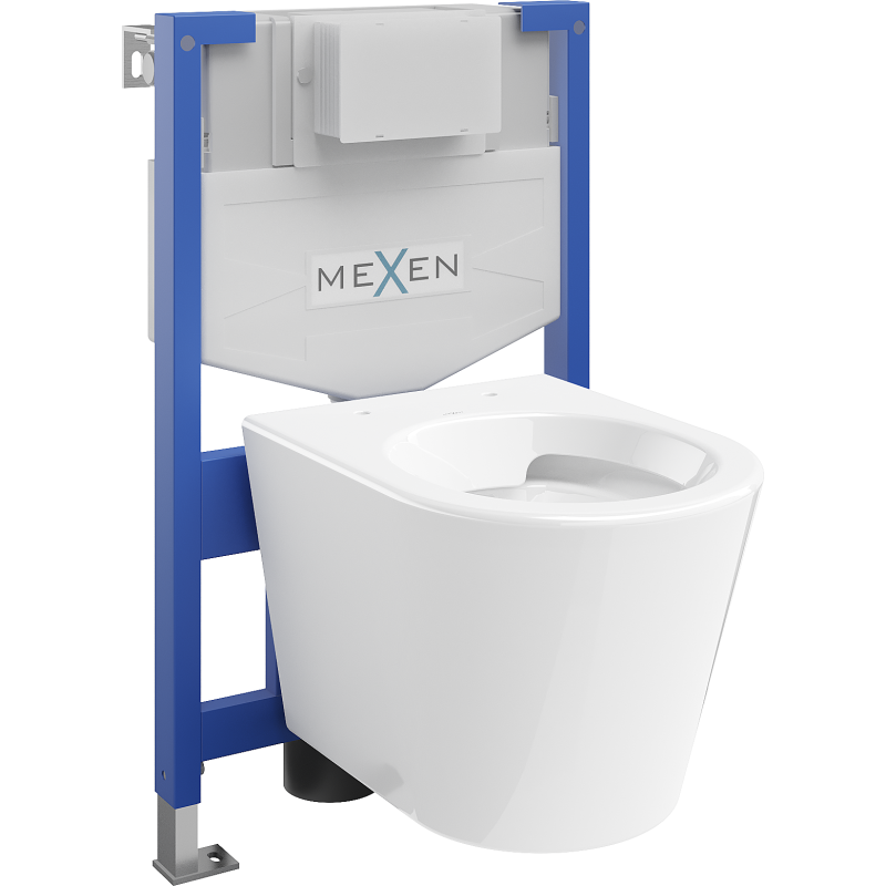 Mexen Unterputz-WC-Set Fenix XS-F mit WC-Schüssel Rico, weiß glänzend - 6803372XX00
