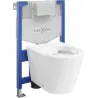Mexen Rico inbouwset WC frame Fenix XS-F met WC-pot, glanzend wit - 6803372XX00