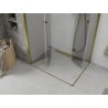 Mexen Lima Duo faltbare Duschkabine 90 x 80 cm, transparent, gold - 856-090-080-50-00-02