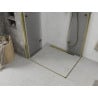 Mexen Lima Duo faltbare Duschkabine 90 x 80 cm, transparent, gold - 856-090-080-50-00-02