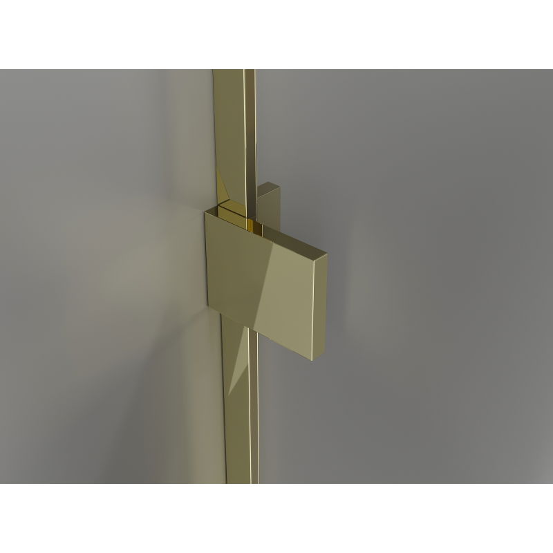 Mexen Lunar T cabina doccia a battente sinistra 85 x 80 cm, trasparente, oro - 834T-085-080-50-00-L