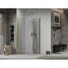 Mexen Lima Duo vouwdeur douchecabine 100 x 90 cm, transparant, goud - 856-100-090-50-00-02