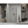 Mexen Lima Duo folding shower cabin 100 x 90 cm, transparent, gold - 856-100-090-50-00-02