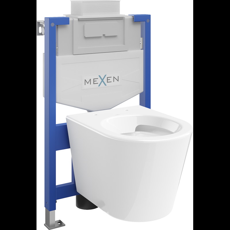 Mexen zestaw podtynkowy WC stelaż Fenix XS-U z miską WC Rico, biały połysk - 6853372XX00