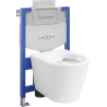 Mexen ensemble encastré WC cadre Fenix XS-U avec cuvette WC Rico, blanc brillant - 6853372XX00