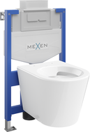 Mexen Rico podometni WC komplet stena Fenix XS-U z WC školjko, beli sijaj - 6853372XX00
