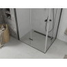 Mexen Lima Duo sklopiva tuš kabina 80 x 70 cm, prozirna, crna - 856-080-070-70-00-02