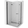 Mexen Lima Duo faltbare Duschkabine 90 x 80 cm, transparent, schwarz - 856-090-080-70-00-02