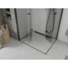 Mexen Lima Duo faltbare Duschkabine 90 x 80 cm, transparent, schwarz - 856-090-080-70-00-02