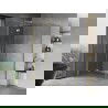 Mexen Mist-H T douchecabine draaibaar links 90 x 110 cm, transparant, goud - 8A5T-090-110-50-00-L