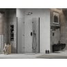 Mexen Lima Duo faltbare Duschkabine 90 x 80 cm, transparent, schwarz - 856-090-080-70-00-02