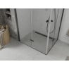 Mexen Lima Duo faltbare Duschkabine 90 x 80 cm, transparent, schwarz - 856-090-080-70-00-02