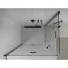 Mexen Lima Duo faltbare Duschkabine 90 x 80 cm, transparent, schwarz - 856-090-080-70-00-02