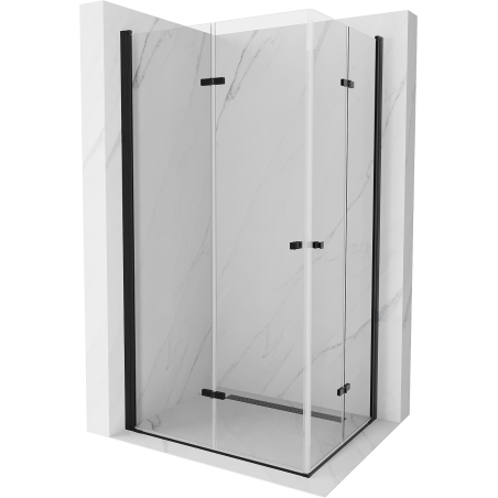 Mexen Lima Duo kabina prysznicowa składana 100 x 90 cm, transparent, czarna - 856-100-090-70-00-02