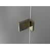 Mexen Lunar T cabine de douche pivotante droite 70 x 90 cm, transparente, dorée - 834T-070-090-50-00-P