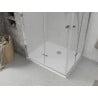 Mexen Lima Duo cabine de douche pliante 100 x 90 cm, transparent, chrome + receveur Flat - 856-100-090-01-02-4010