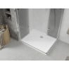 Mexen Lima Duo Duschkabine faltbar 100 x 90 cm, transparent, Chrom + Duschtasse Flat - 856-100-090-01-02-4010