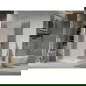Mexen Lima Duo Faltduschkabine 100 x 90 cm, transparent, Chrom + Duschwanne Flat - 856-100-090-01-02-4010