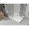 Mexen Lima Duo cabine de douche pliante 100 x 90 cm, transparent, chrome + receveur Flat - 856-100-090-01-02-4010