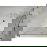 Mexen Lima Duo klappbare Duschkabine 90 x 80 cm, transparent, gold + Flat-Duschwanne - 856-090-080-50-02-4010G