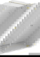 Mexen Lunar T duschkabine schwenkbar rechts 85 x 80 cm, transparent, gold - 834T-085-080-50-00-P