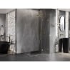 Mexen Lunar T right hinged shower enclosure 85 x 90 cm, transparent, gold - 834T-085-090-50-00-P
