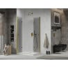 Mexen Lima Duo cabine de douche pliante 100 x 90 cm, transparent, dorée + receveur de douche plat - 856-100-090-50-02-4010G