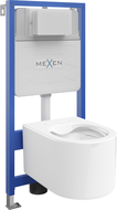 Mexen set WC da incasso telaio Fenix Slim con vaso WC Sofia, bianco lucido - 6103354XX00