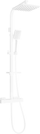 Mexen CQ62 duschset utanpåliggande med takdusch och termostatblandare, vit - 772506295-20