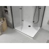 Mexen Lima Duo Faltduschkabine 80 x 70 cm, transparent, schwarz + Duschwanne Flat - 856-080-070-70-02-4010B