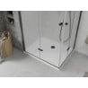 Mexen Lima Duo Faltduschkabine 80 x 70 cm, transparent, schwarz + Duschwanne Flat - 856-080-070-70-02-4010B