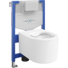 Mexen Sofia ensemble encastré WC châssis Fenix XS-F avec cuvette WC, blanc brillant - 6803354XX00