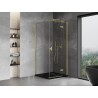 Mexen Mist-H T dušikabiin avatav parem 95 x 95 cm, läbipaistev, kuldne harjatud - 8A5T-095-095-55-00-P