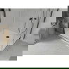 Mexen Lima Duo vouwbare douchecabine 100 x 90 cm, transparant, zwart + Flat douchebak - 856-100-090-70-02-4010B