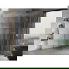 Mexen Mist H T Duschkabine schwenkbar rechts 120 x 120 cm, transparent, gebürstetes Gold - 8A5T-120-120-55-00-P