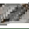 Mexen Lima Duo Faltbare Duschkabine 100 x 90 cm, transparent, schwarz + Duschwanne Flat - 856-100-090-70-02-4010B