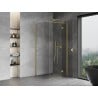 Mexen Mist H T cabine de douche pivotante droite 90 x 90 cm, transparent, or brossé - 8A5T-090-090-55-00-P