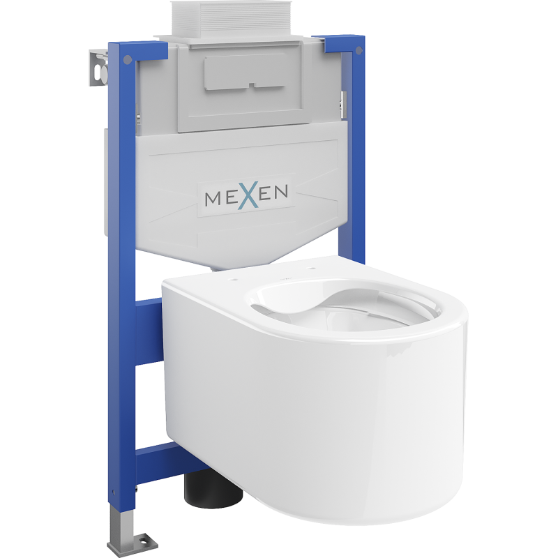 Mexen Unterputz-WC-Set Fenix XS-U mit WC-Schüssel Sofia, weiß glänzend - 6853354XX00