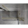 Mexen Mist H T cabine de douche pivotante droite 90 x 70 cm, transparent, or brossé - 8A5T-090-070-55-00-P