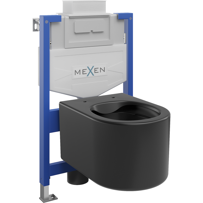 Mexen zestaw podtynkowy WC stelaż Fenix XS-U z miską WC Sofia, czarny mat - 6853354XX85