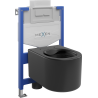 Mexen Sofia ensemble WC encastré châssis Fenix XS-U avec cuvette WC, noir mat - 6853354XX85