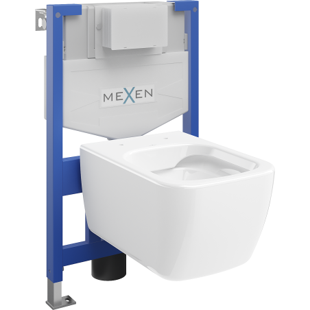 Mexen Stella WC-piilohuuhtelu Fenix XS-F WC-istuin, kiiltävä valkoinen - 6803368XX00