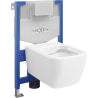 Mexen Stella WC aluskonstruktsiooni Fenix XS-F seinakinnitus koos WC-poti, läikiv valge - 6803368XX00